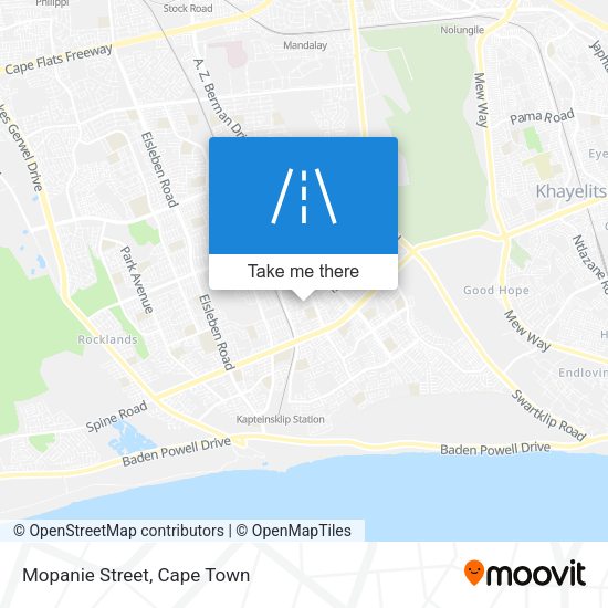 Mopanie Street map