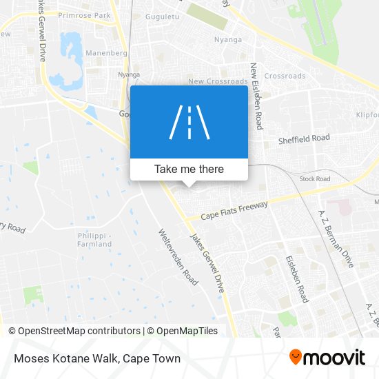 Moses Kotane Walk map