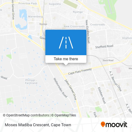 Moses Madiba Crescent map