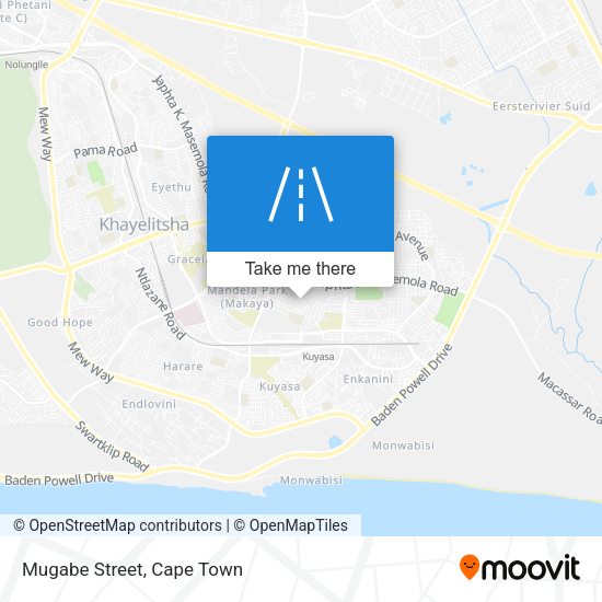 Mugabe Street map