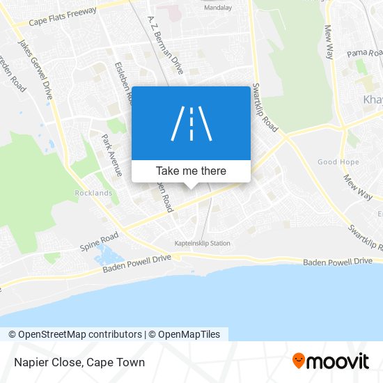 Napier Close map