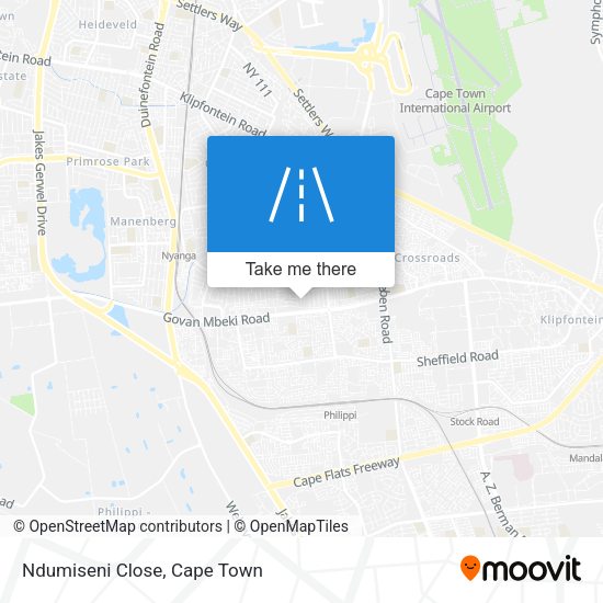 Ndumiseni Close map