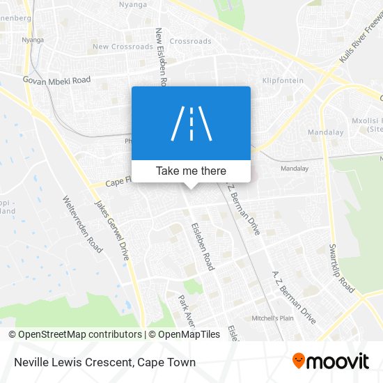 Neville Lewis Crescent map