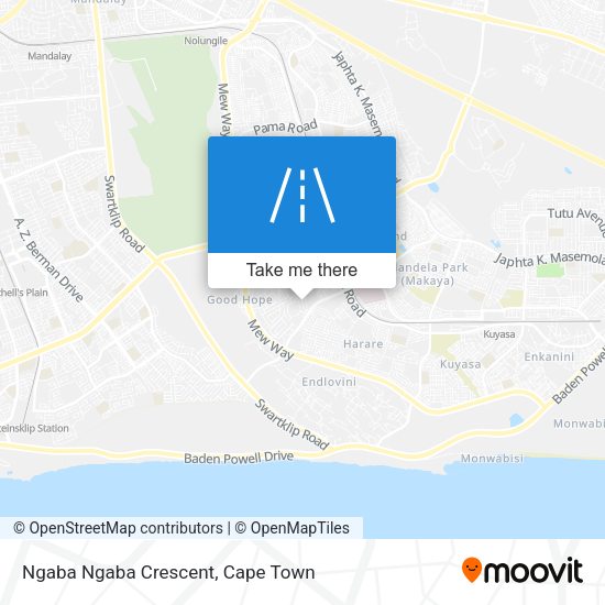 Ngaba Ngaba Crescent map