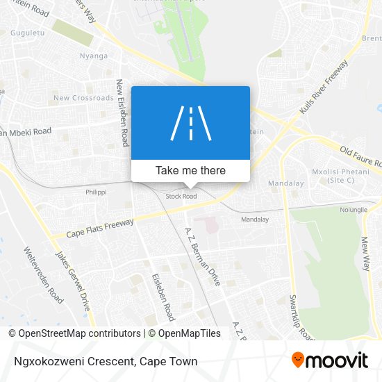 Ngxokozweni Crescent map