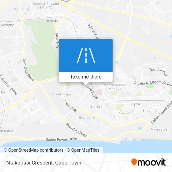 Ntakobusi Crescent map