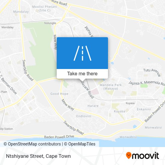 Ntshiyane Street map