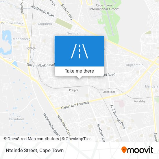 Ntsinde Street map