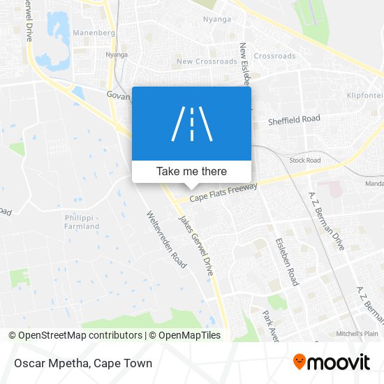 Oscar Mpetha map