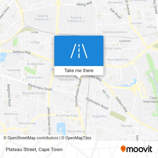 Plateau Street map