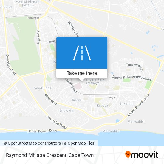 Raymond Mhlaba Crescent map