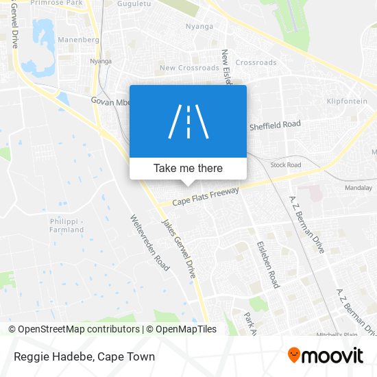 Reggie Hadebe map