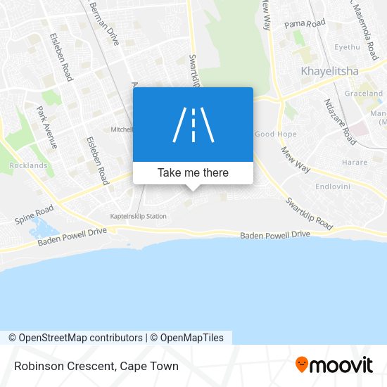Robinson Crescent map