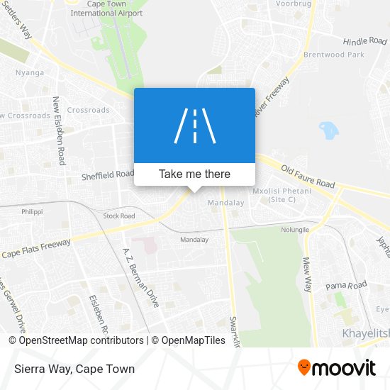 Sierra Way map