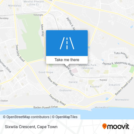 Sixwila Crescent map
