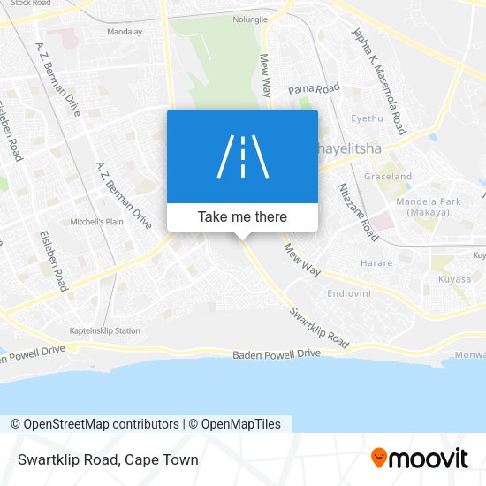 Swartklip Road map