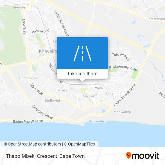 Thabo Mbeki Crescent map