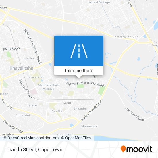 Thanda Street map