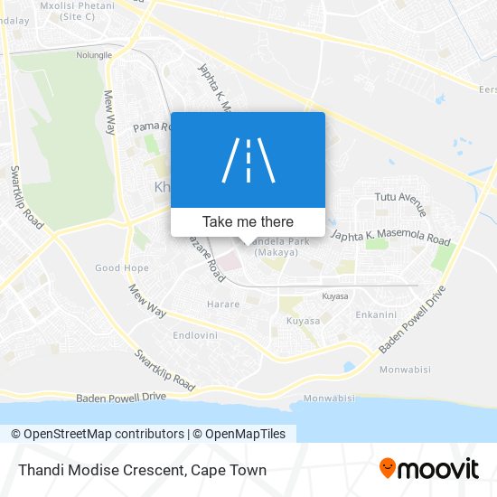 Thandi Modise Crescent map