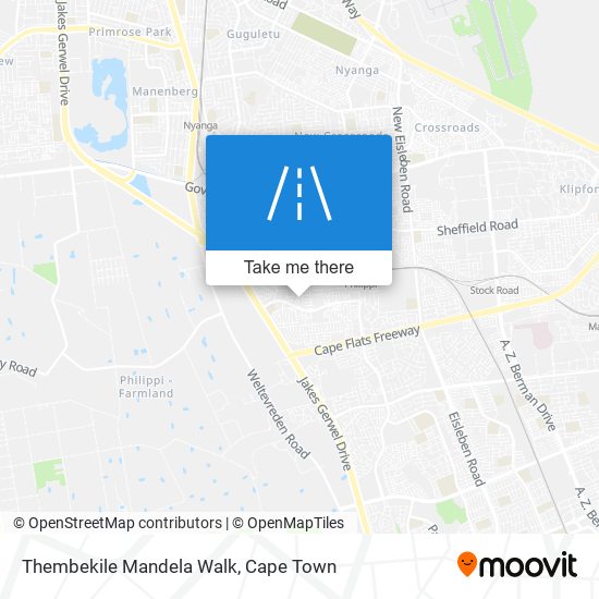 Thembekile Mandela Walk map