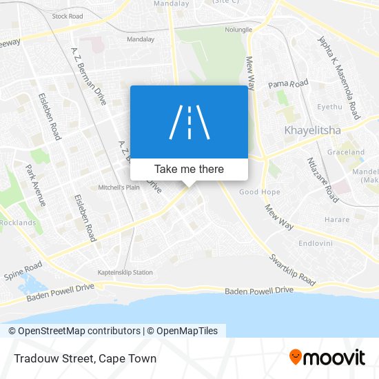 Tradouw Street map