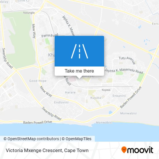 Victoria Mxenge Crescent map