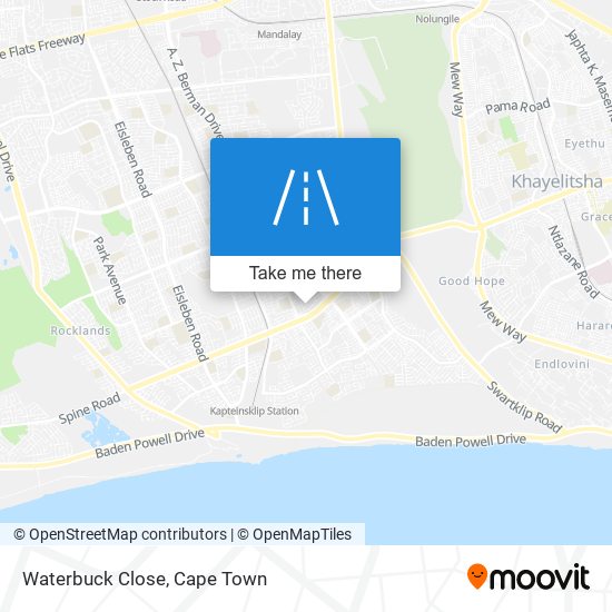 Waterbuck Close map