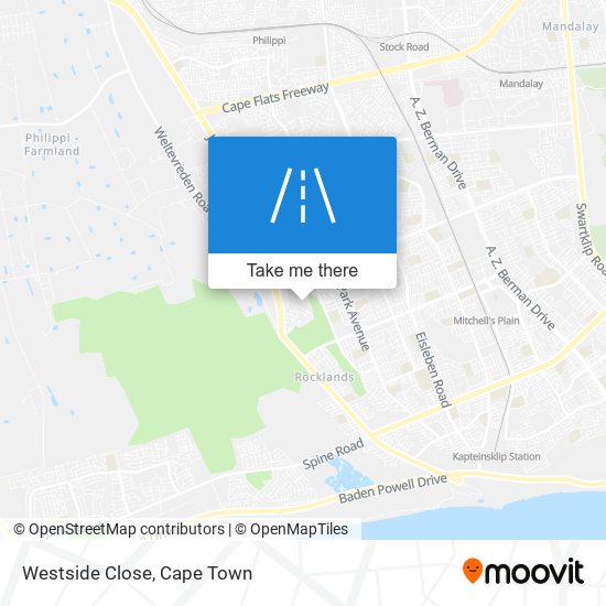 Westside Close map