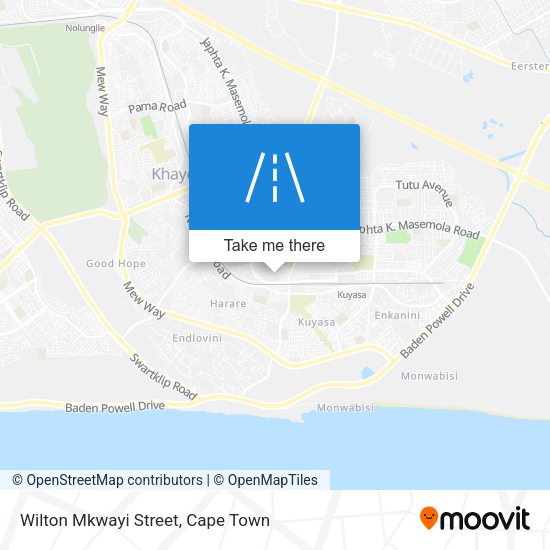 Wilton Mkwayi Street map