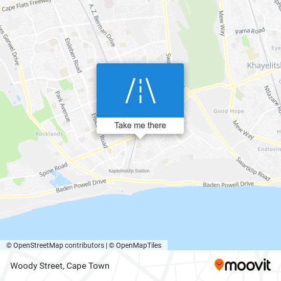 Woody Street map