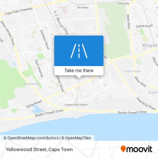 Yellowwood Street map