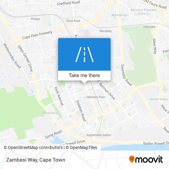 Zambesi Way map