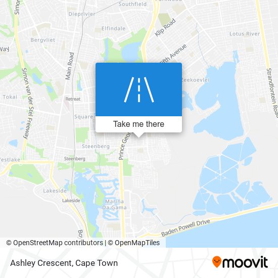 Ashley Crescent map