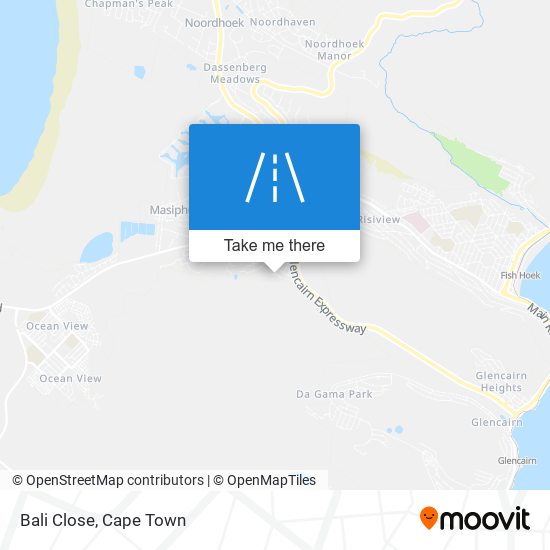 Bali Close map