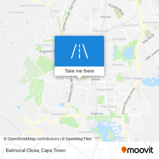 Balmoral Close map