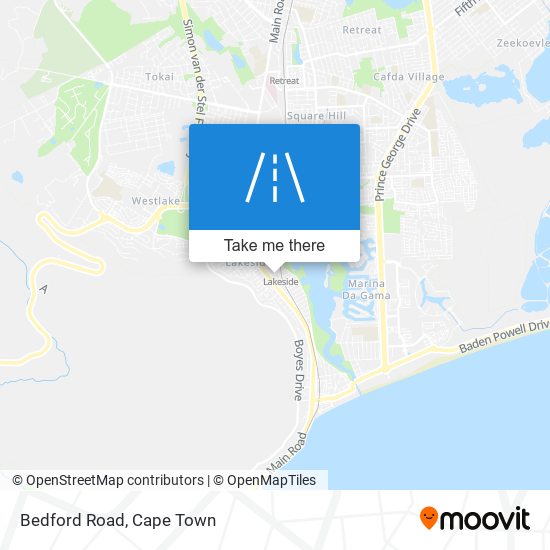 Bedford Road map