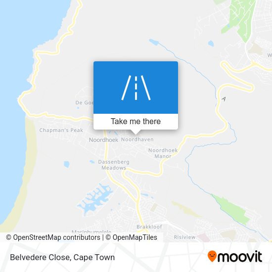 Belvedere Close map