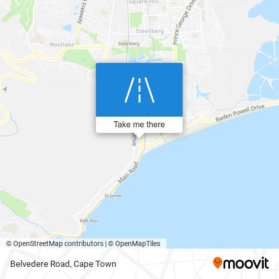 Belvedere Road map