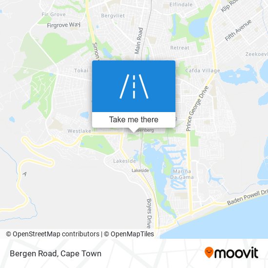 Bergen Road map