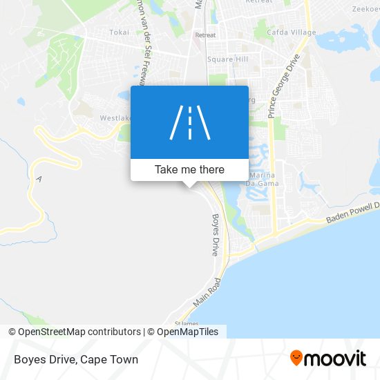 Boyes Drive map