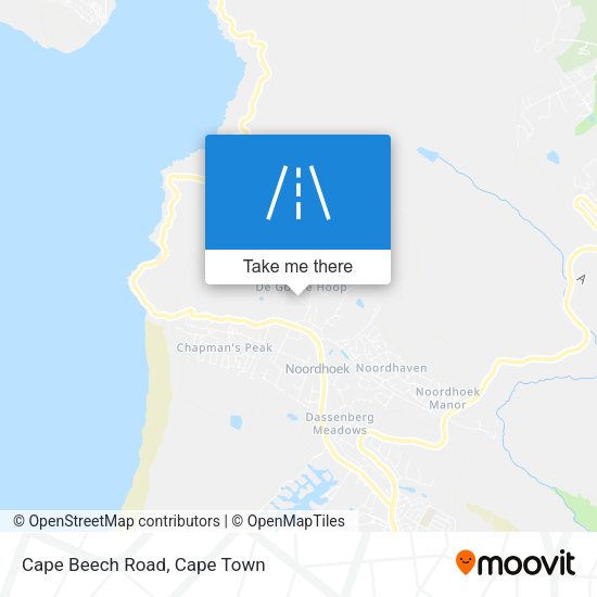 Cape Beech Road map