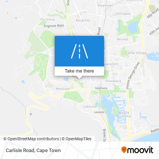 Carlisle Road map