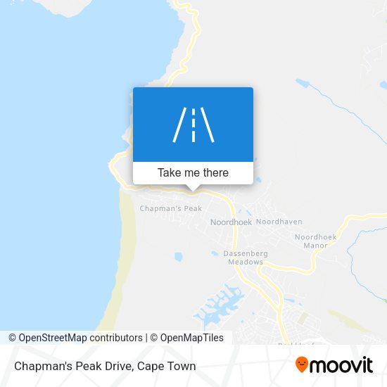 Chapman's Peak Drive map