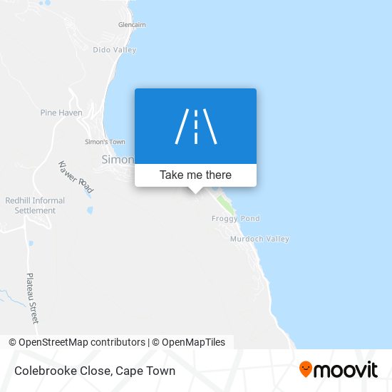 Colebrooke Close map