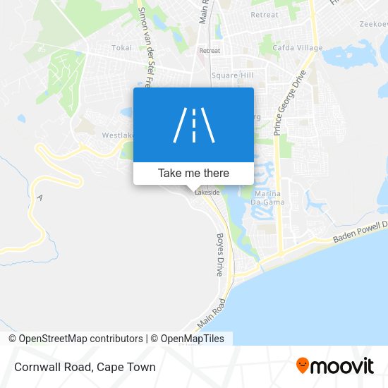 Cornwall Road map