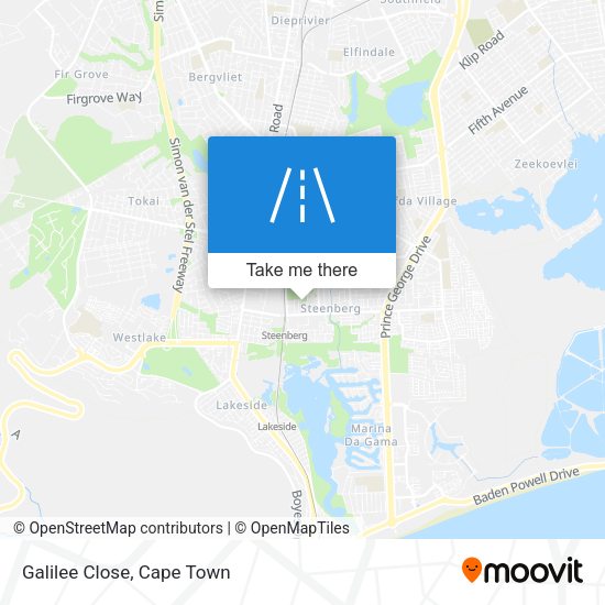 Galilee Close map