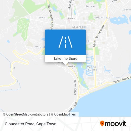 Gloucester Road map