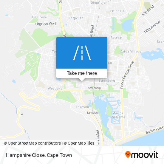 Hampshire Close map