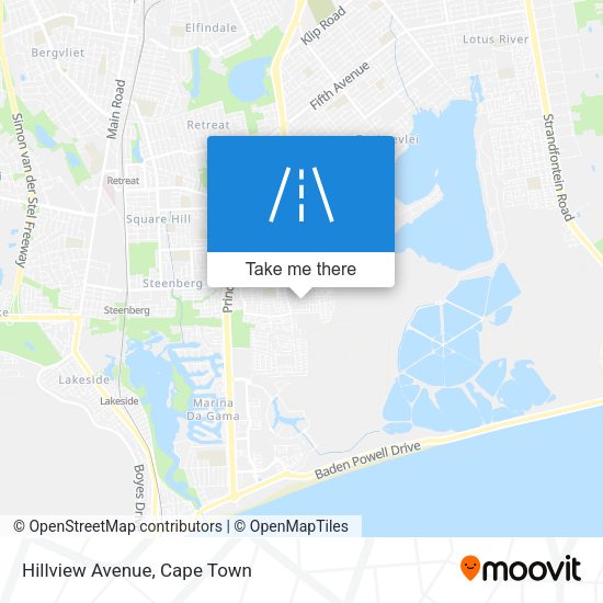 Hillview Avenue map