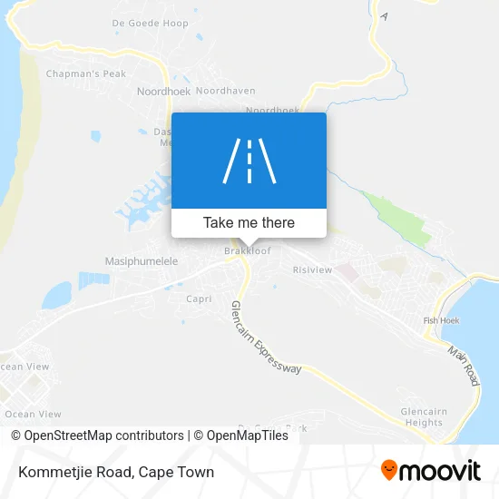 Kommetjie Road map